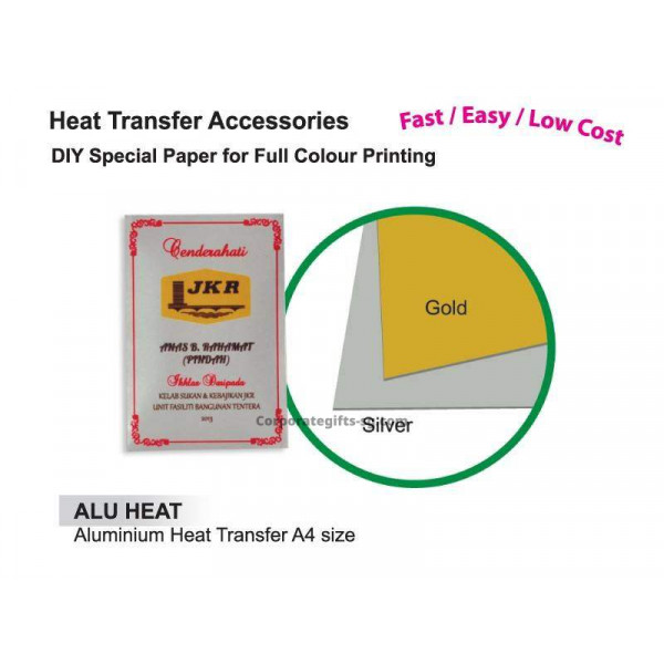 ALU HEAT Aluminium Heat Transfer A4 size